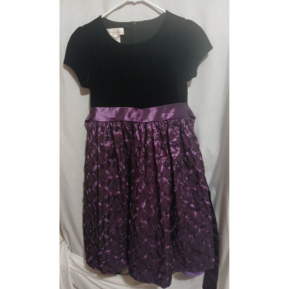 Fancy American Princess Girl's Formal Occasion Dress - Size 16 - Purple/Black